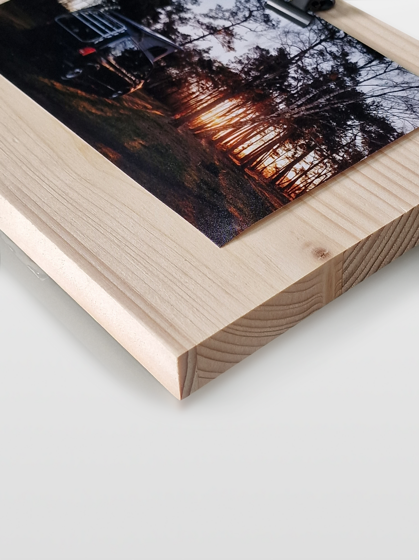 Bloque de madera con foto