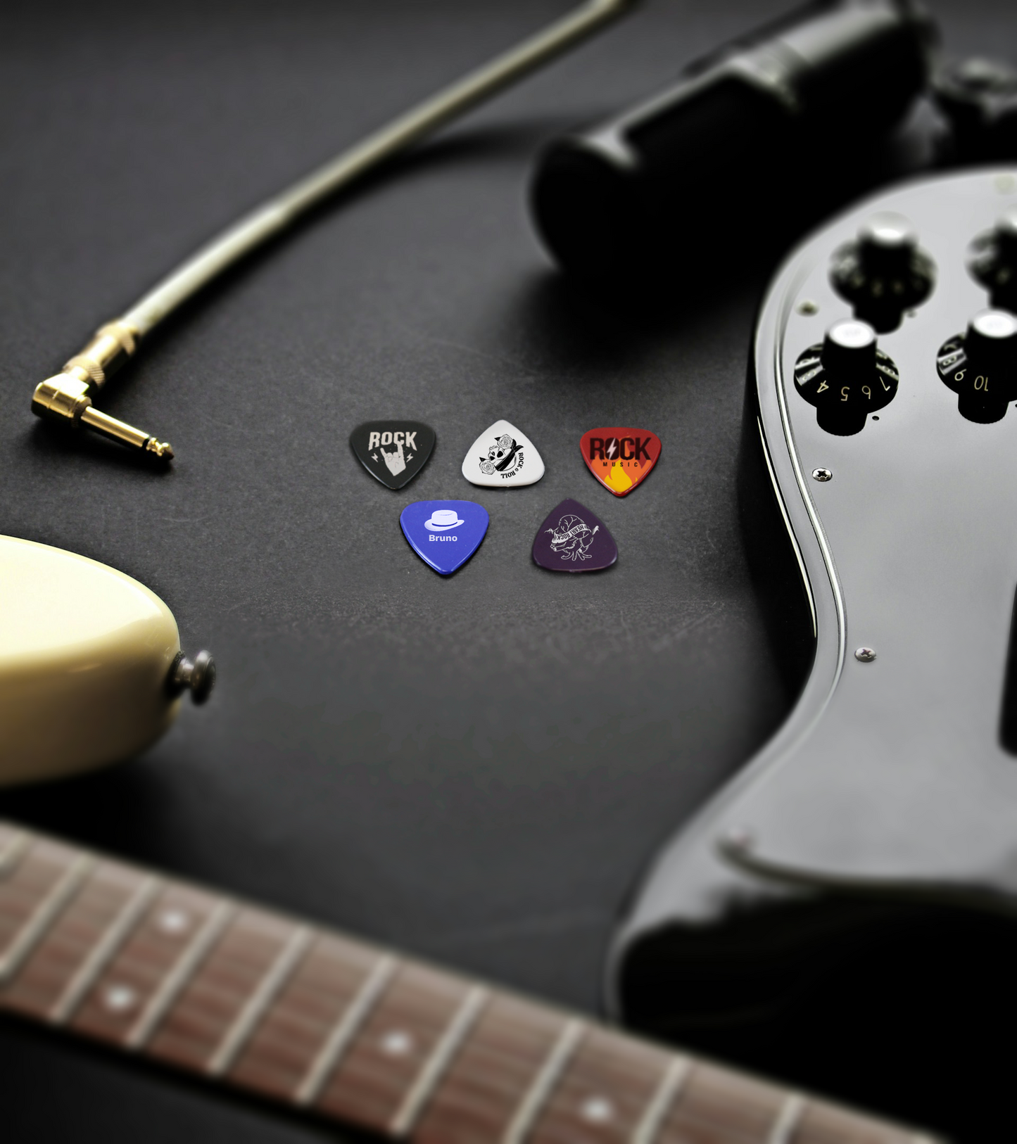 Puas de guitarra personalizadas