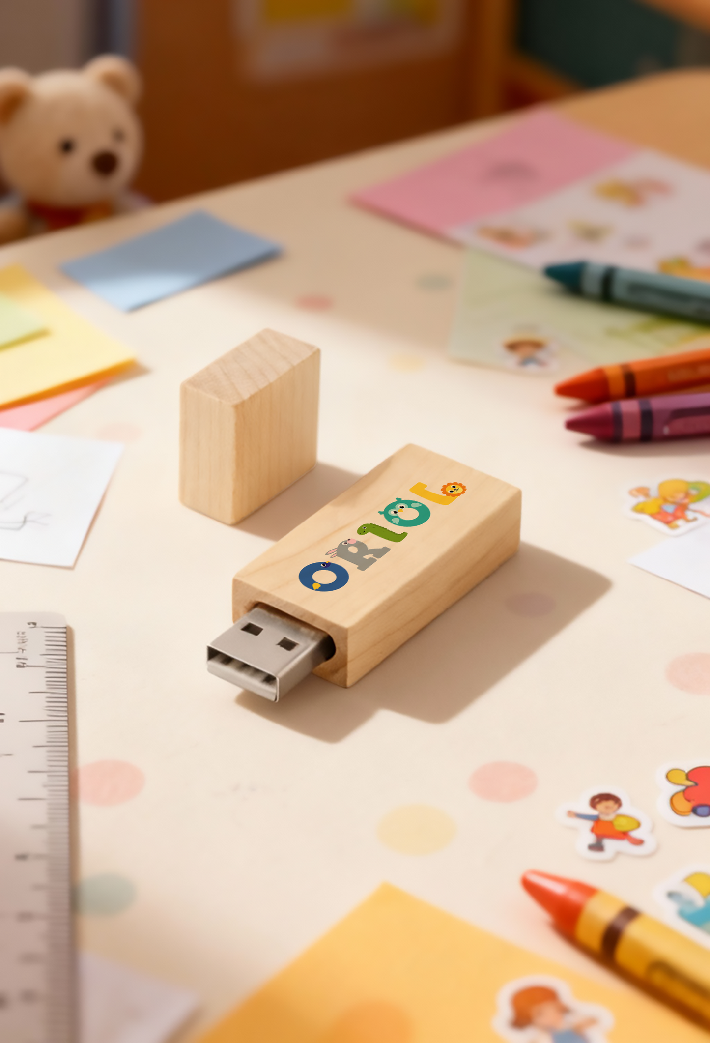 USB de madera personalizable