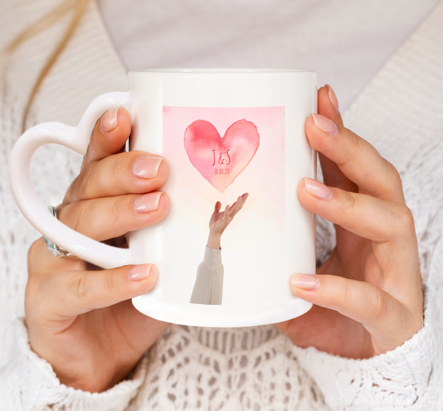 Taza asa corazón