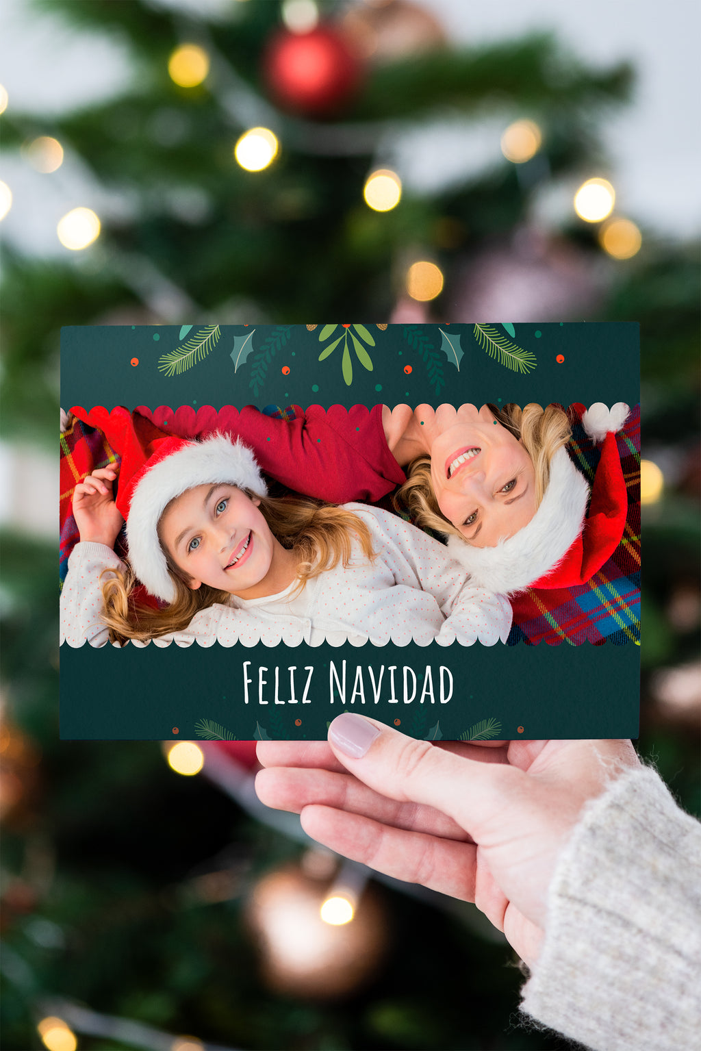 Tarjetas de Navidad y año nuevo