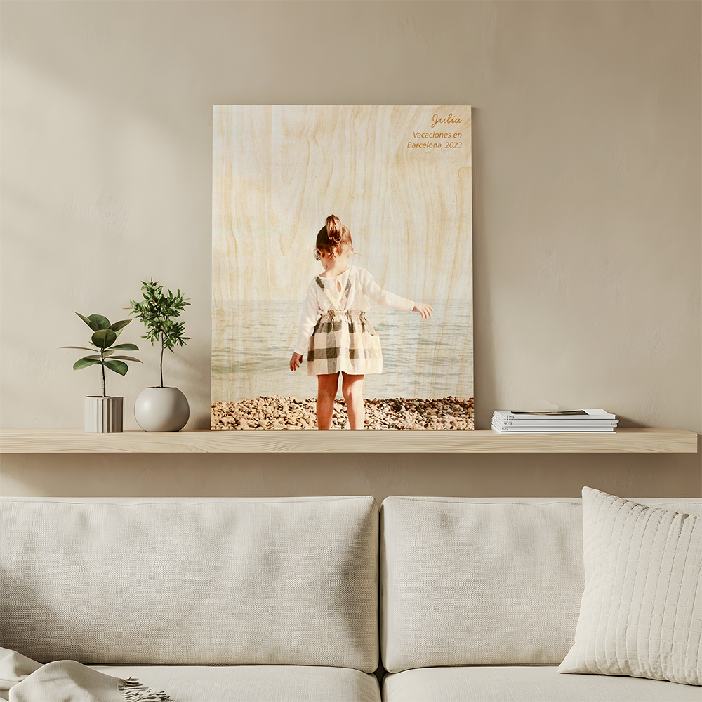 Impresión en madera