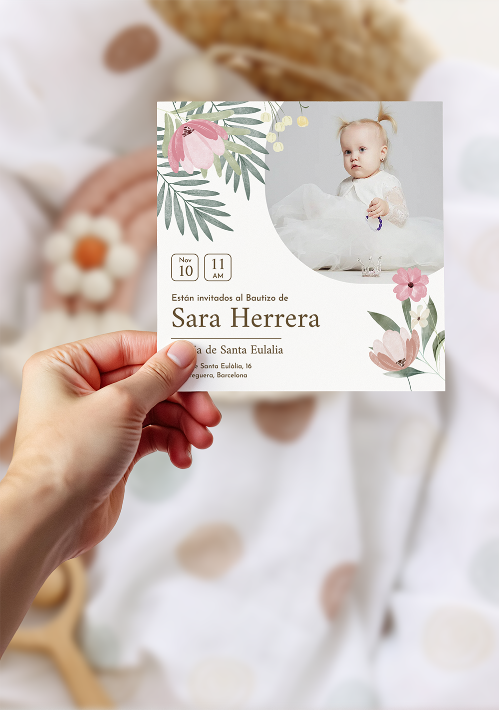 Tarjetas de bautizo