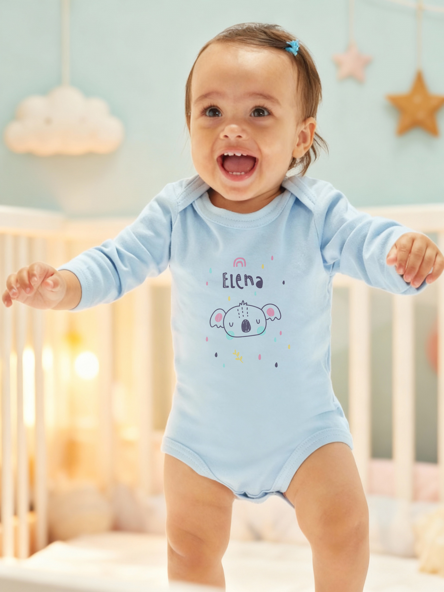 Body manga larga bebé