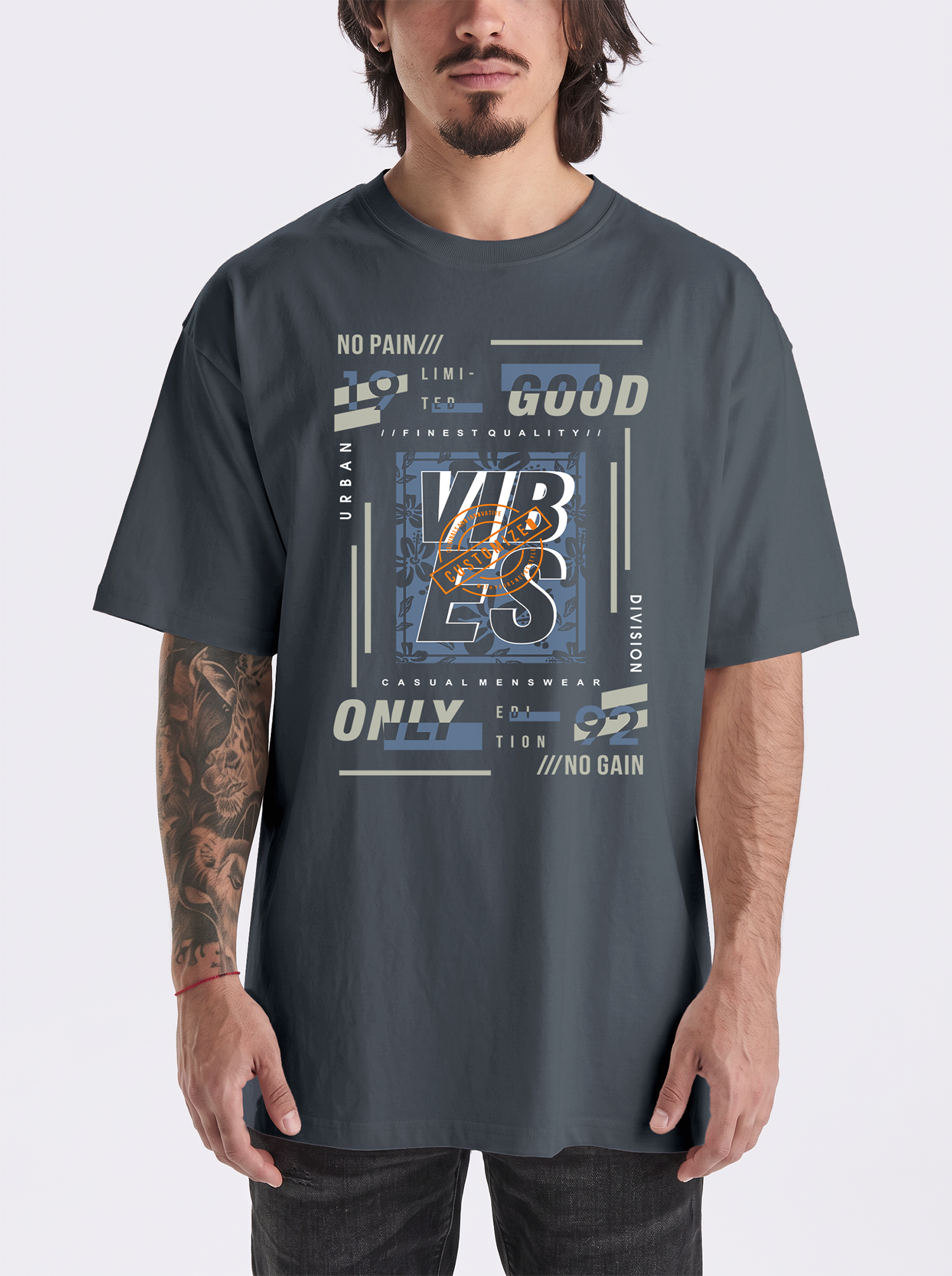 Camiseta oversize personalizada