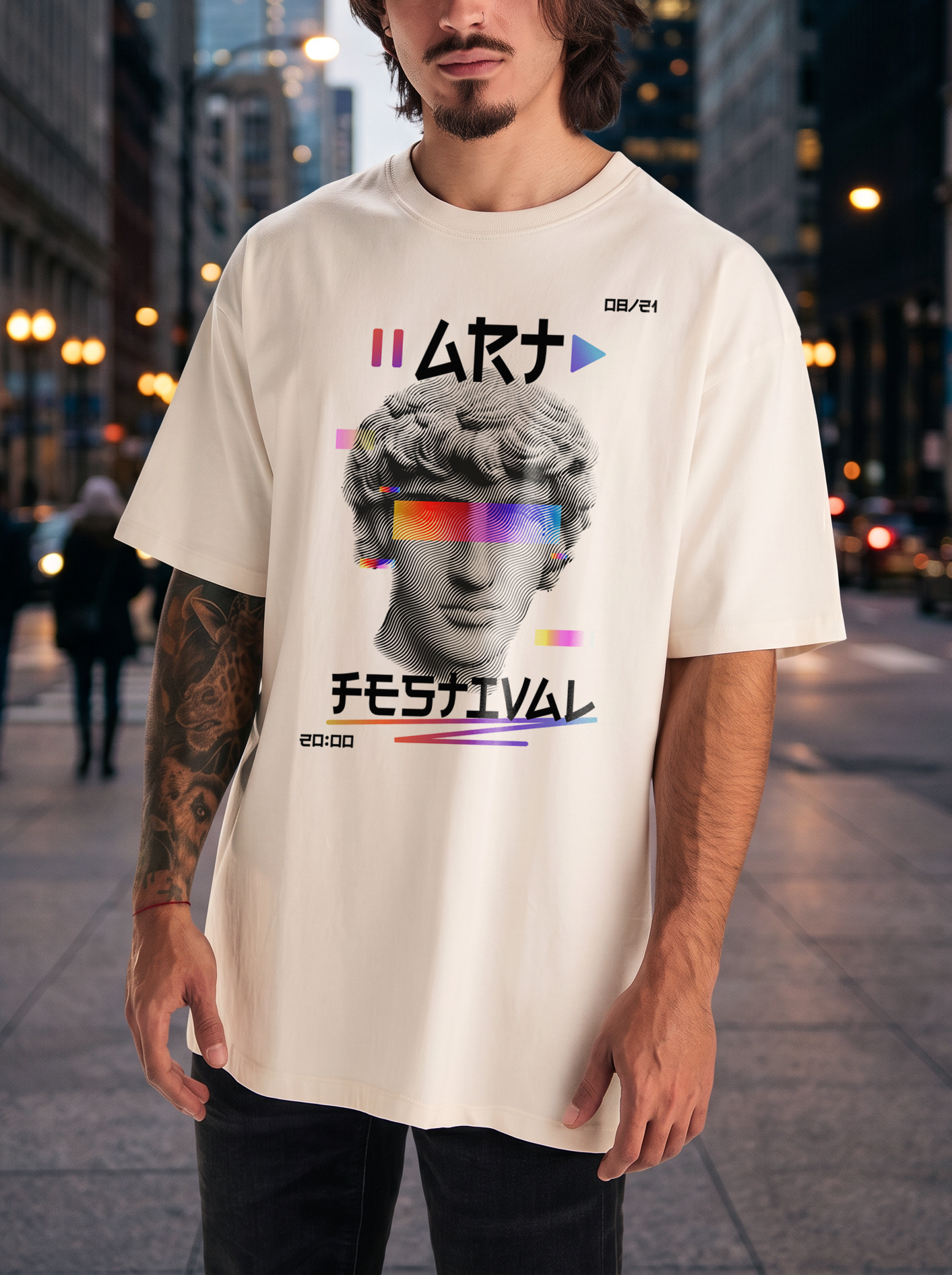 Camiseta oversize personalizada