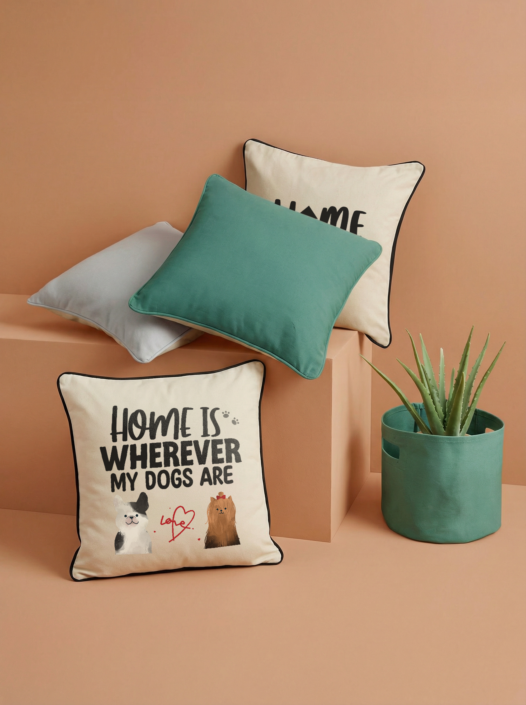 Cojín de algodón personalizable