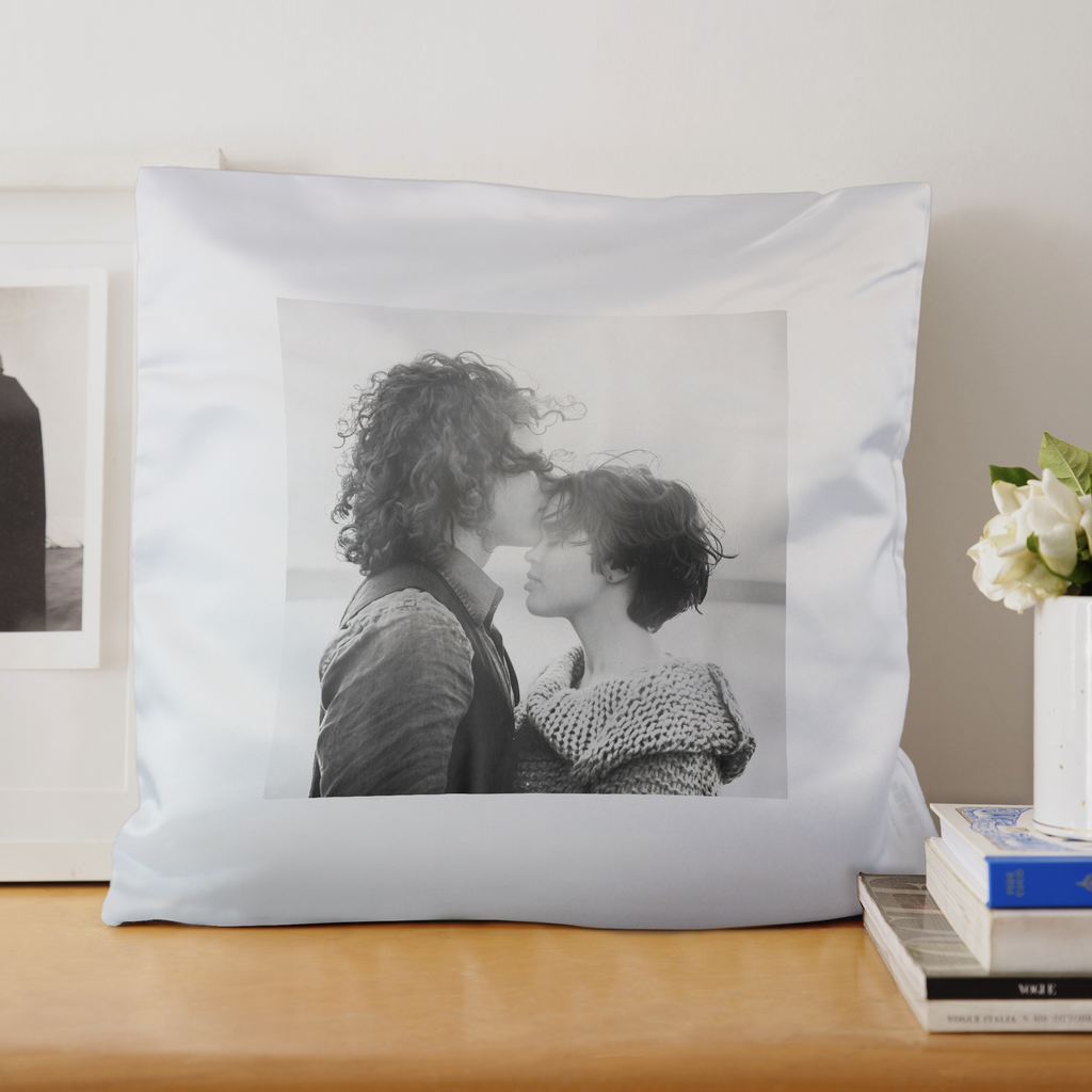 Cojín efecto seda personalizado