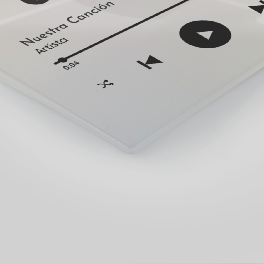 Placa Spotify con luz