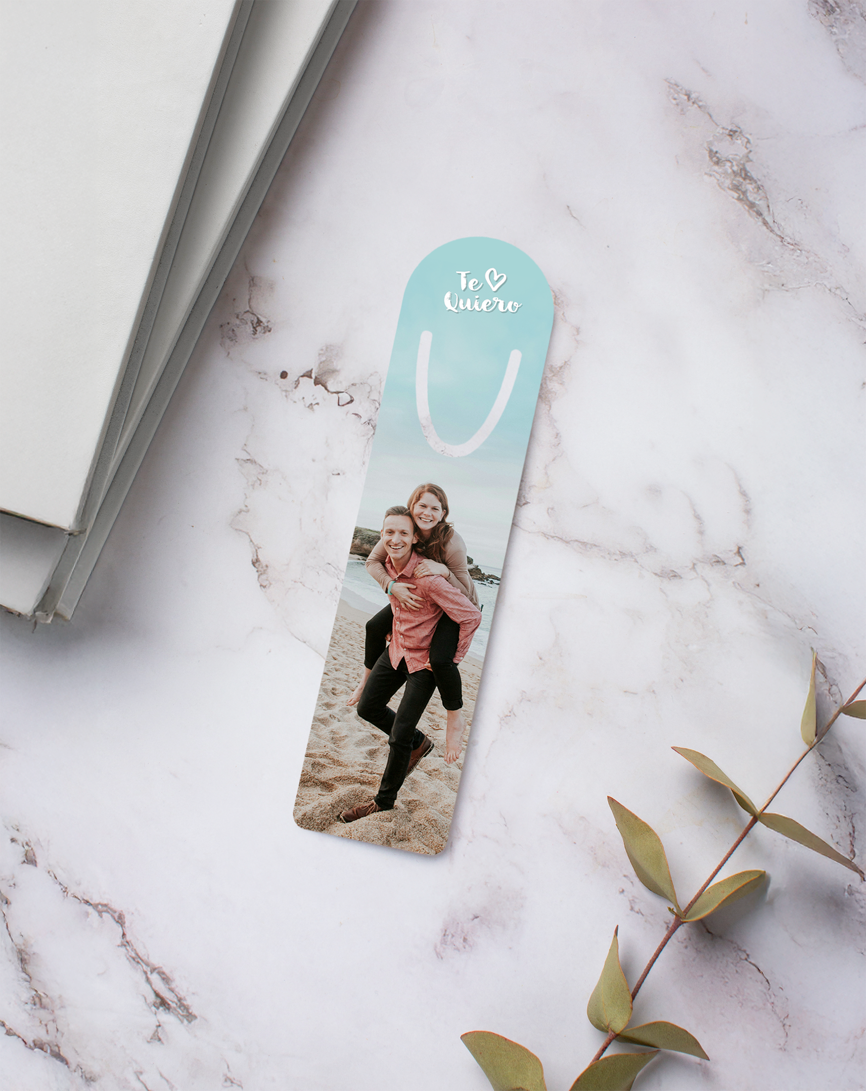 Marcapáginas de aluminio personalizado