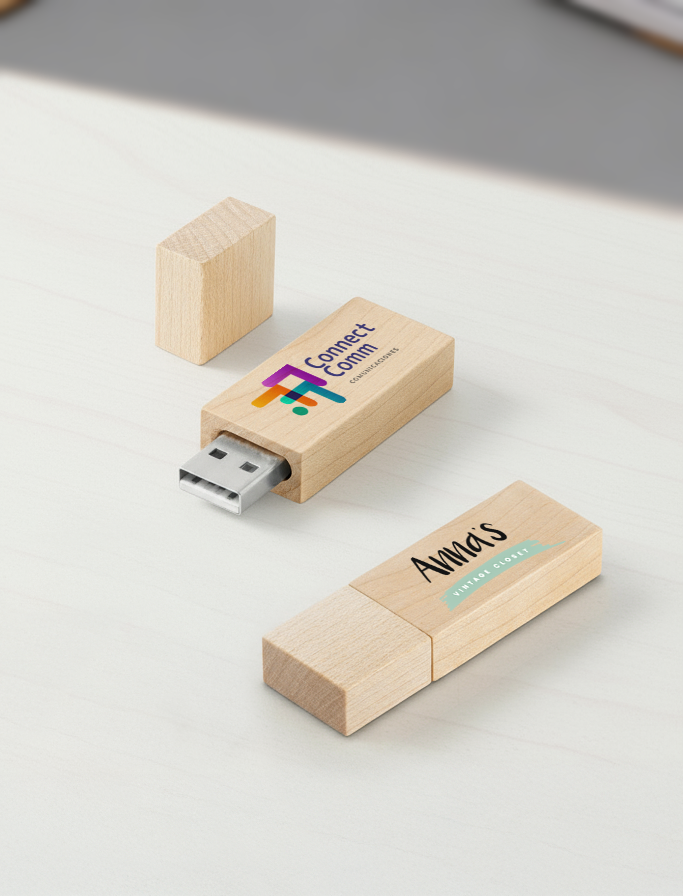 USB de madera personalizable