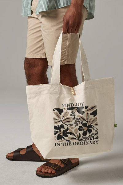 Bolsa orgánica asa larga personalizable