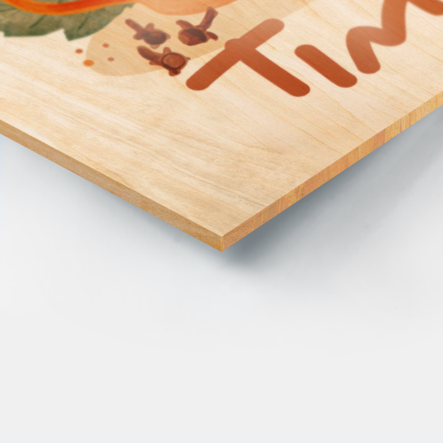 Impresión en madera