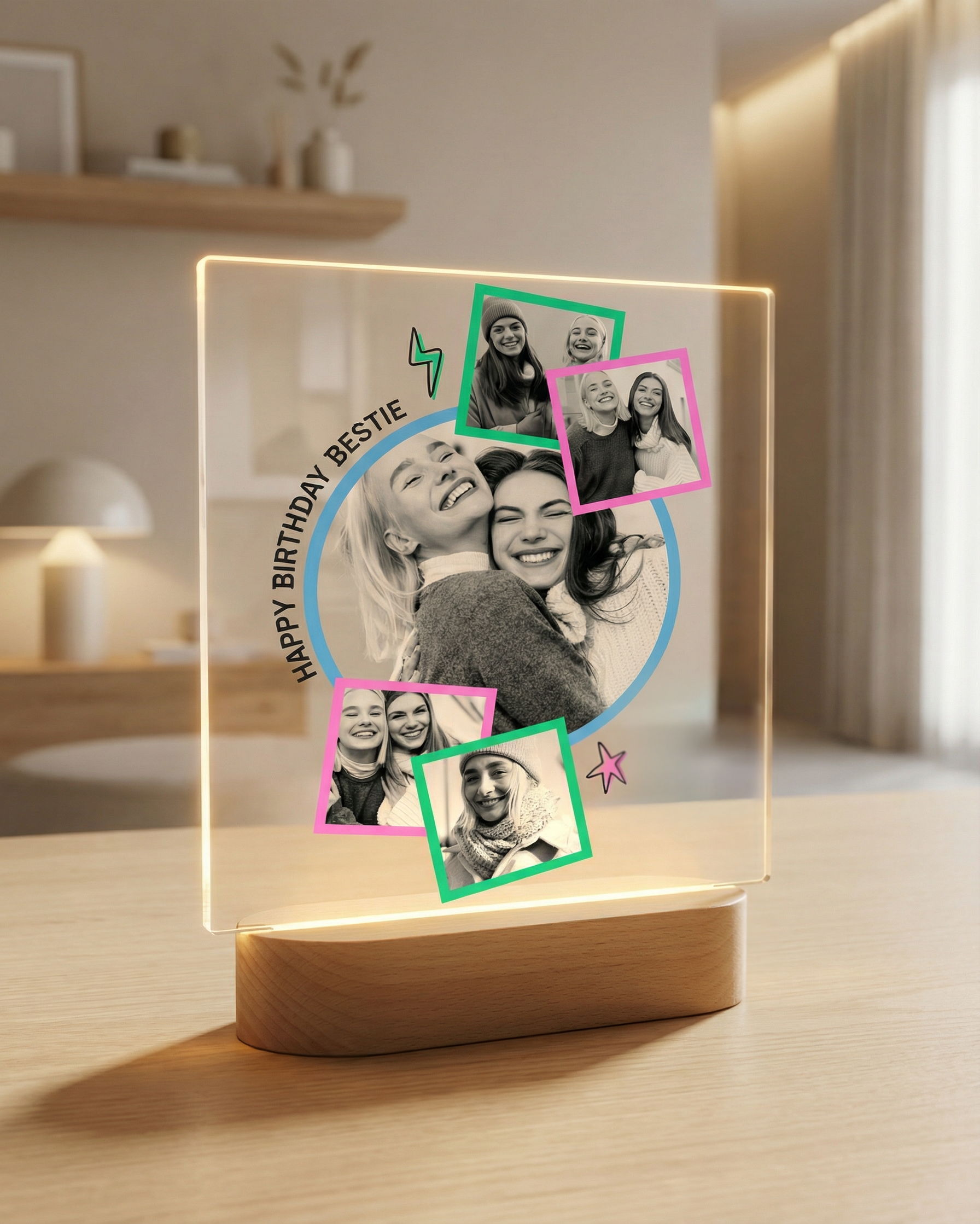 Lámpara de luz personalizada