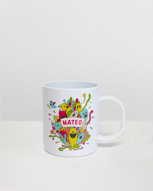 Taza de plástico personalizada