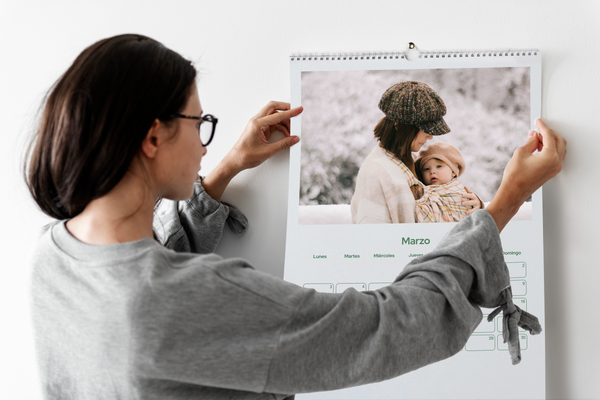 Calendario personalizado fácil de colgar